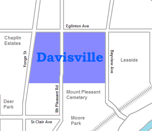 Davisville_map_Toronto_ElCheapoMovers