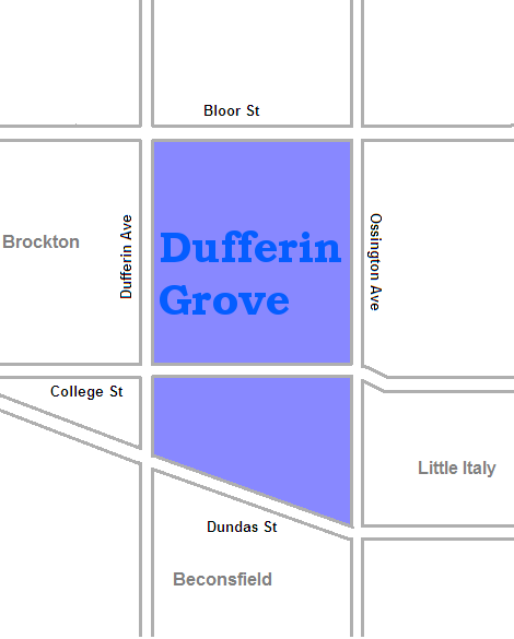 Dufferin_Grove_map_Toronto_ElCheapoMovers-Moving