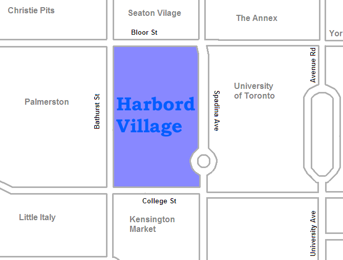 Harbord_Village_map_Toronto_ElCheapoMovers