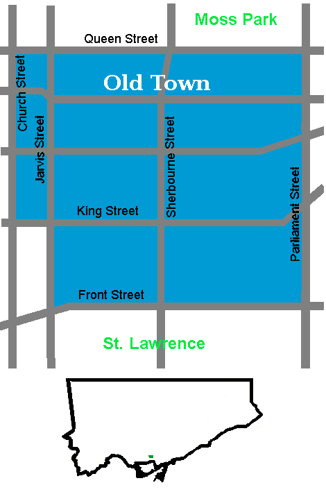 Old_Town_Toronto_map_Toronto_ElCheapoMovers