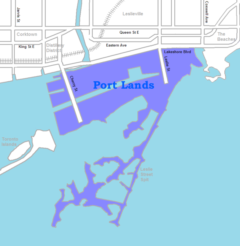 Port_Lands_map_Toronto_ElCheapoMovers
