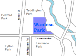 Wanless_Park_map_Toronto_ElCheapoMovers