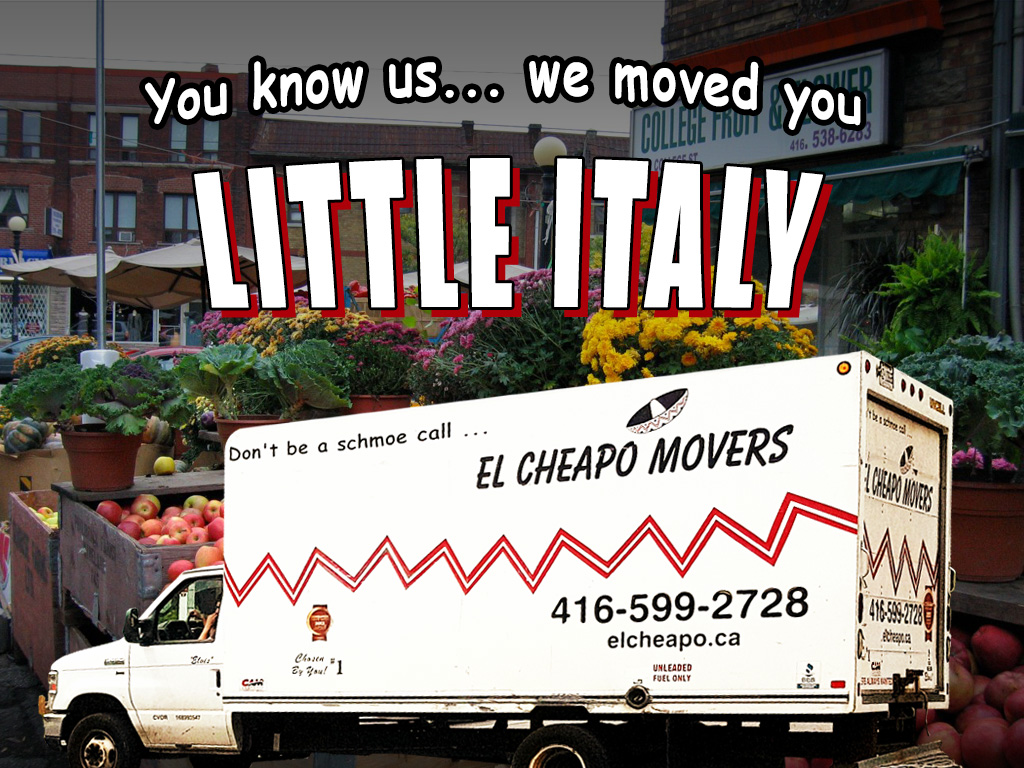 LittleItaly_ElCheapoMovers_Tornoto_Moving